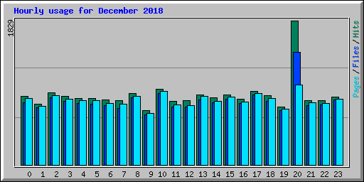 Hourly usage for December 2018