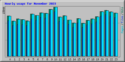 Hourly usage for November 2023